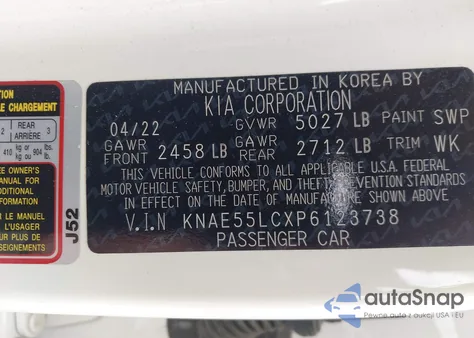 2023 Kia Stinger Gt2 from USA, damaged, VIN KNAE55LCXP6123738